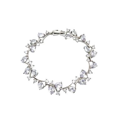 Christina Crystal Silver Bracelet
