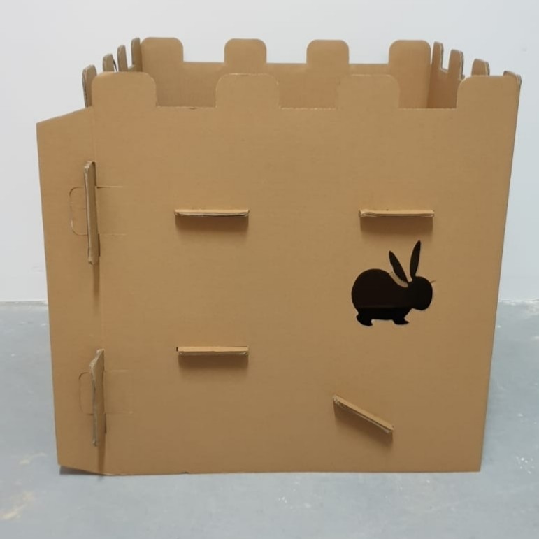 Bunny Cardboard Castle PlayHouse