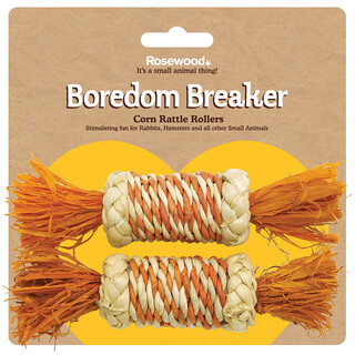 Rosewood Boredom Breaker Corn Rattle Rollers