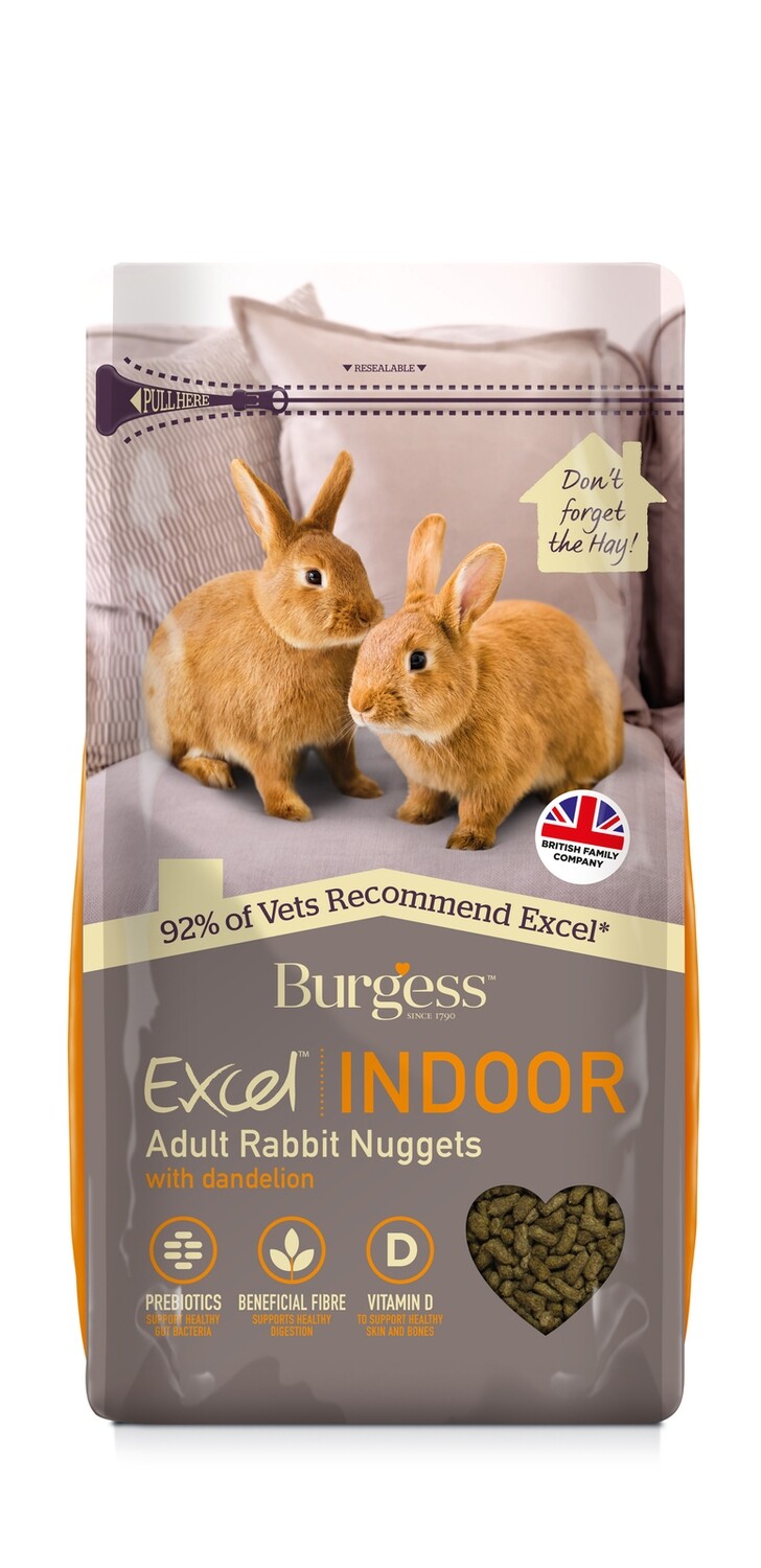 Burgess Excel Indoor Rabbit Pellets 1.5kg