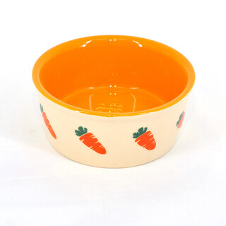 Ceramic Orange Carrot Bowl 12.5cm