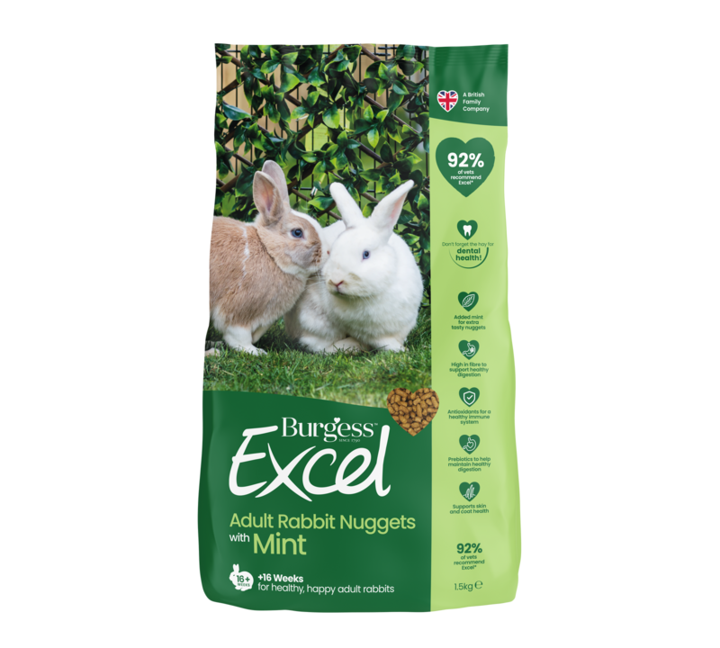 Burgess Excel Rabbit Pellets with Mint 1.5kg 