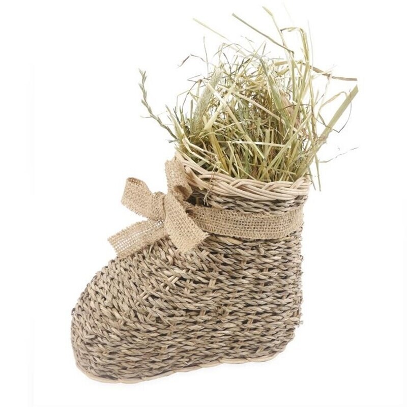 Rosewood Woven Hide &#39;n&#39; Forage Santa Boot