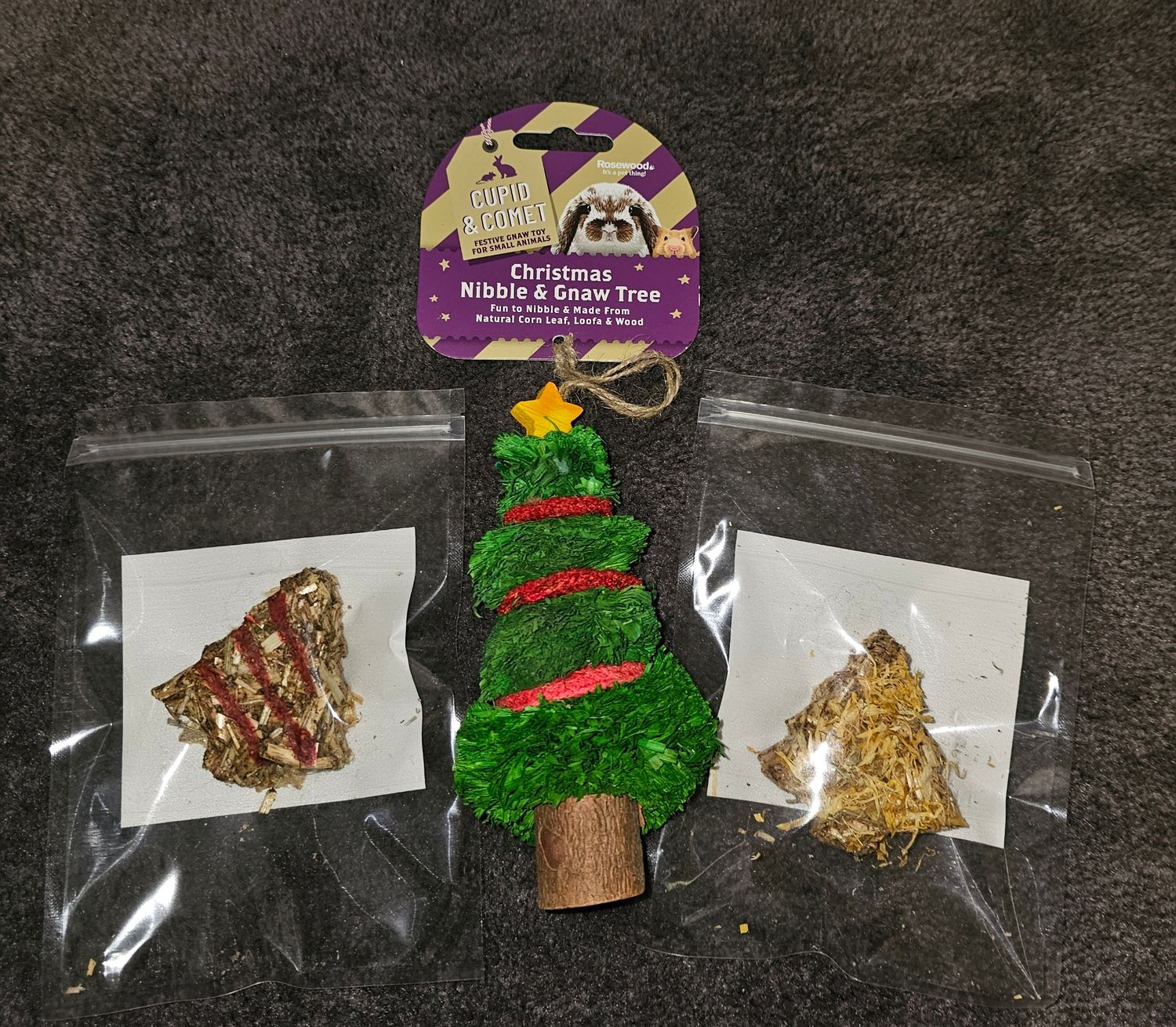 Mosuki Xmas Tree Bundle ( 2 x Xmas Tree treat + 1x Xmas Tree toy)