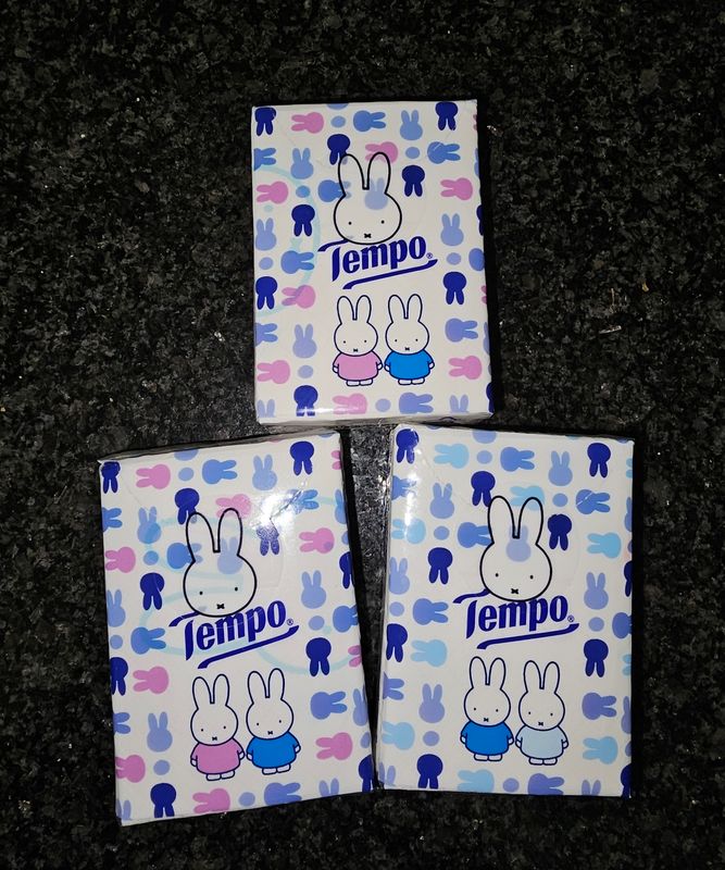 Miffy Tempo Tissue Pack 3 x Single Packs