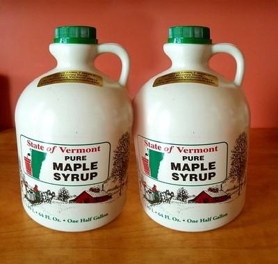 2 Half Gallons of Goodwin Family Maple Syrup Shipping Included
