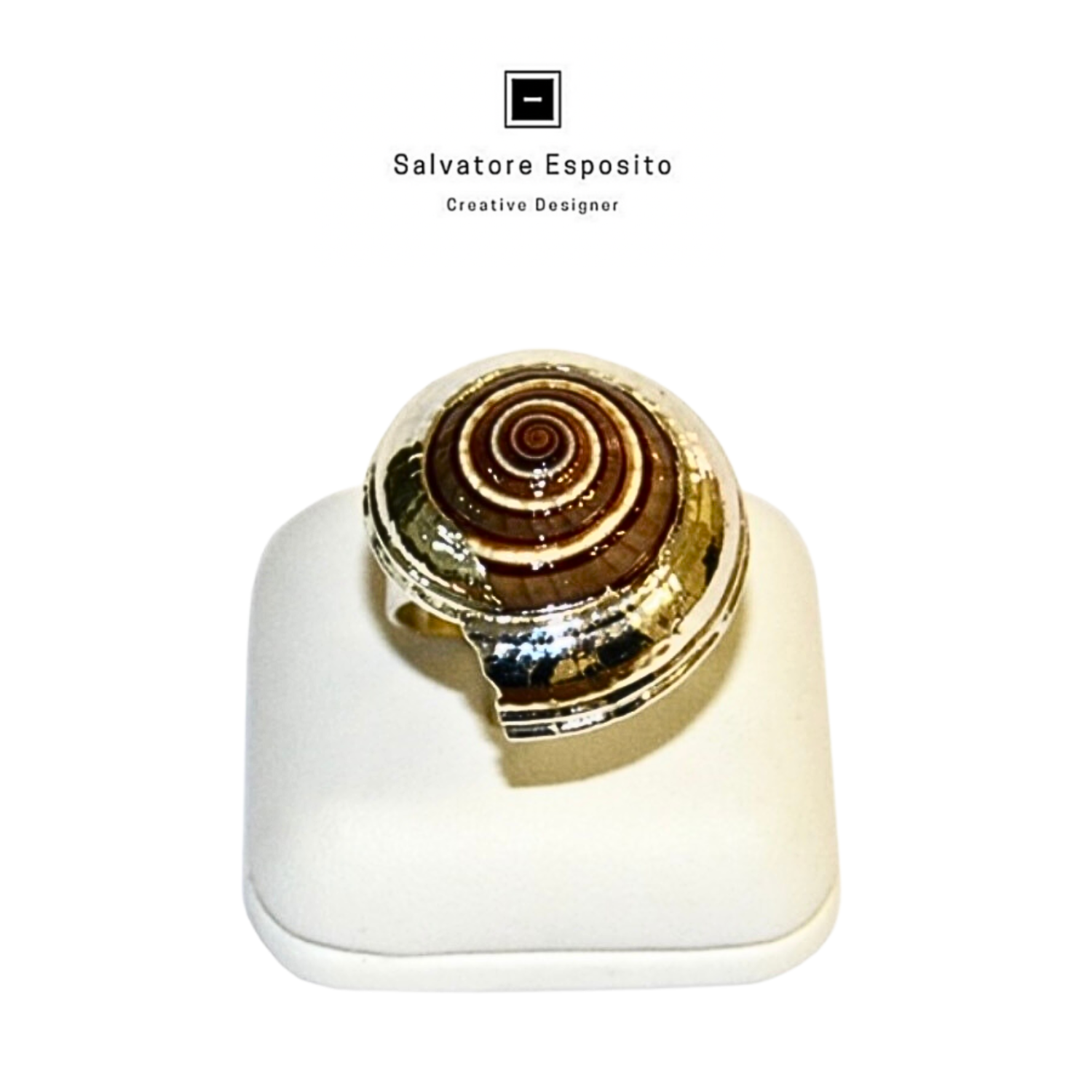 Anello conchiglia naturale