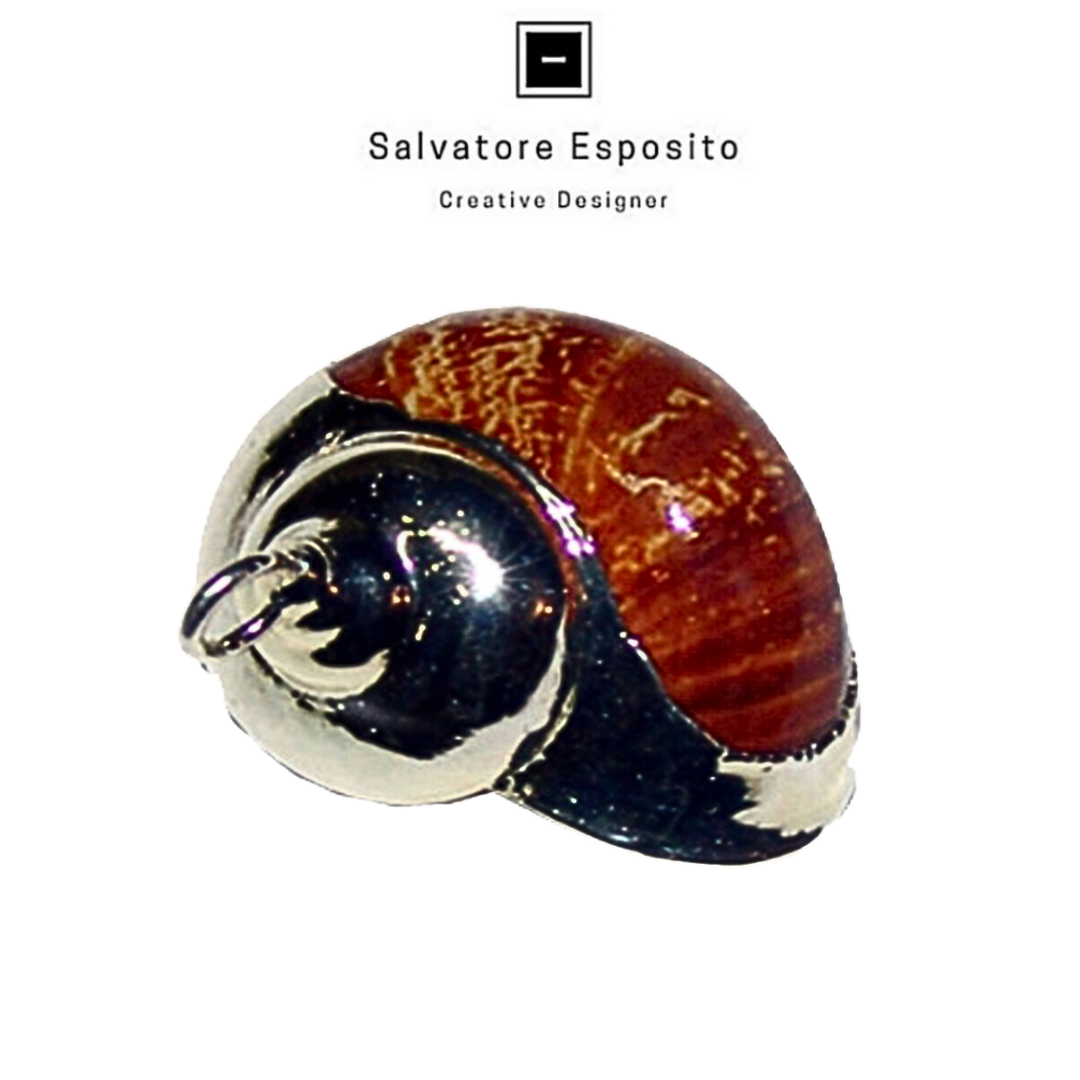 Conchiglie in argento Calico marrone