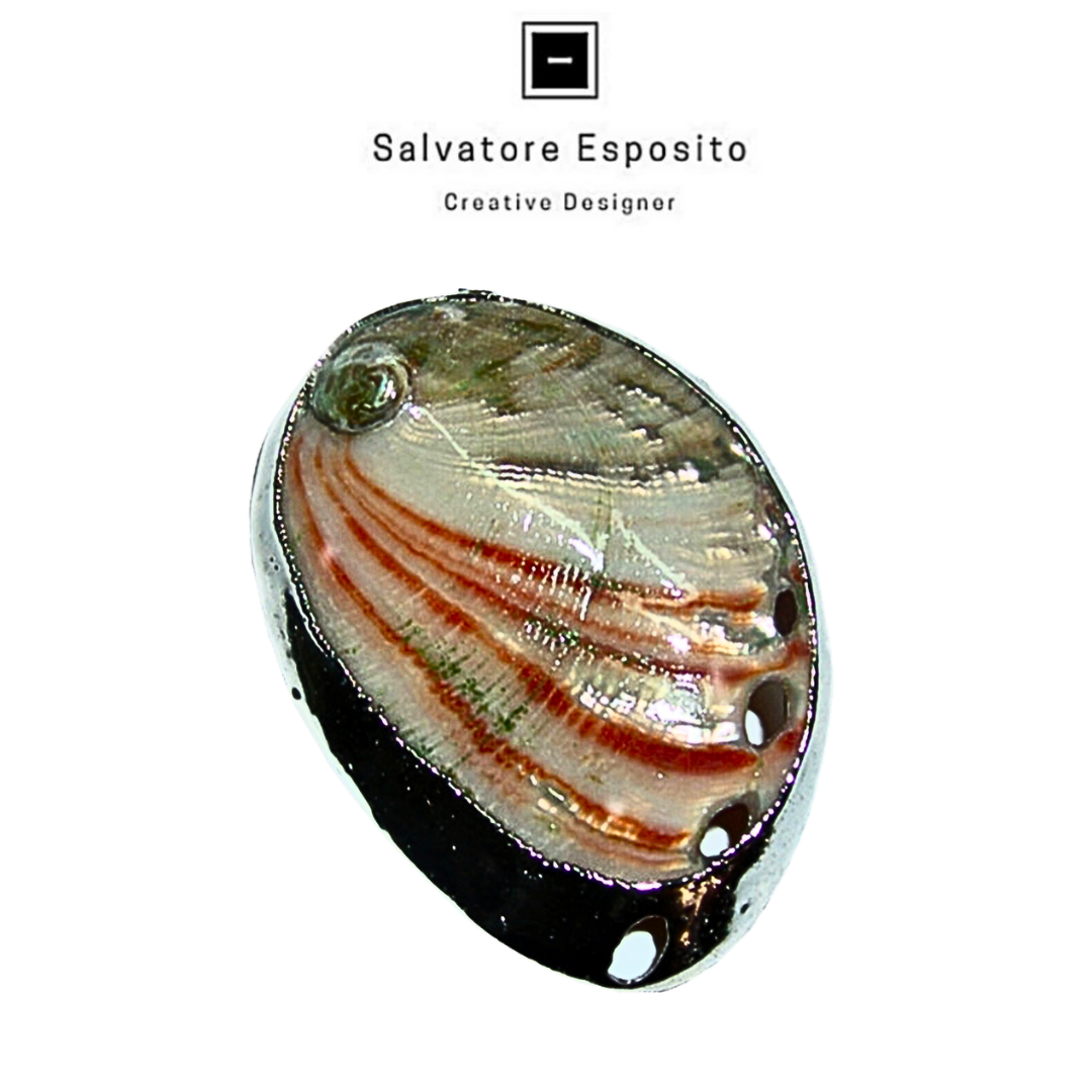 Conchiglie in Argento Haliotis red abalone