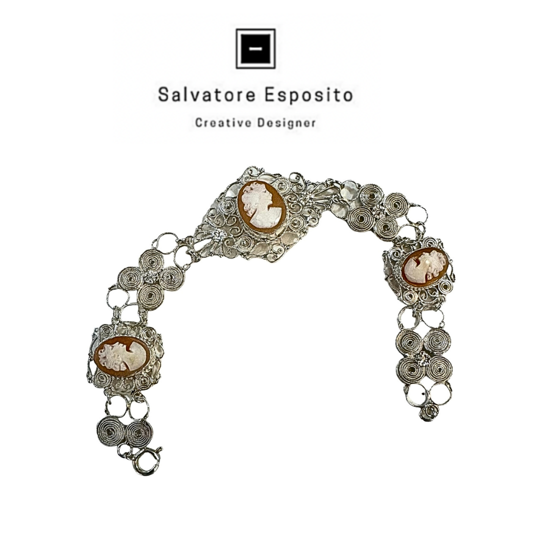 Bracciale cammeo argento 800