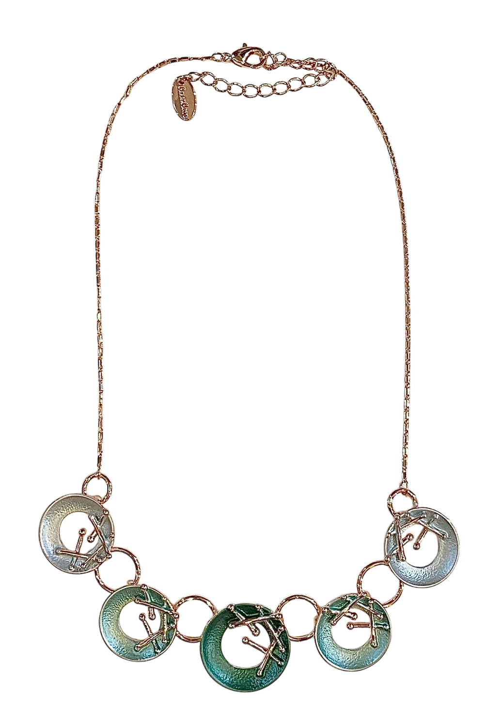 Collier in madreperla naturale verde tiffany
