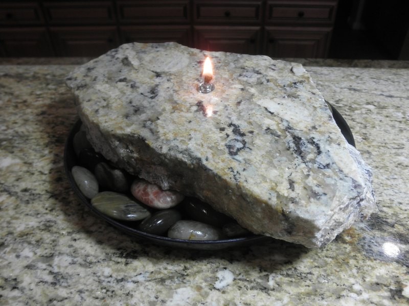 Vela/Roca (Granite Candle)