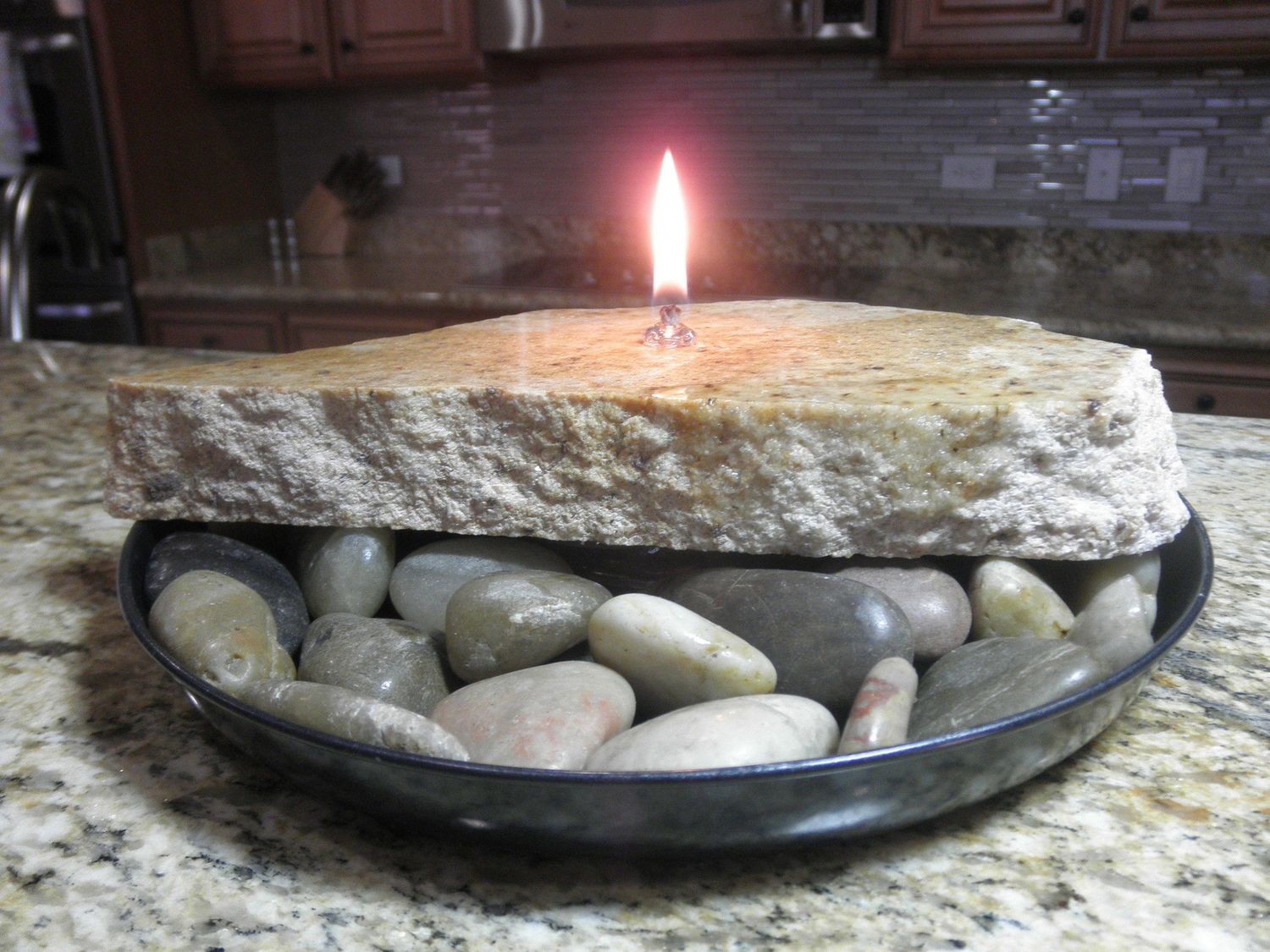 Vela/Roca (Granite Candle)