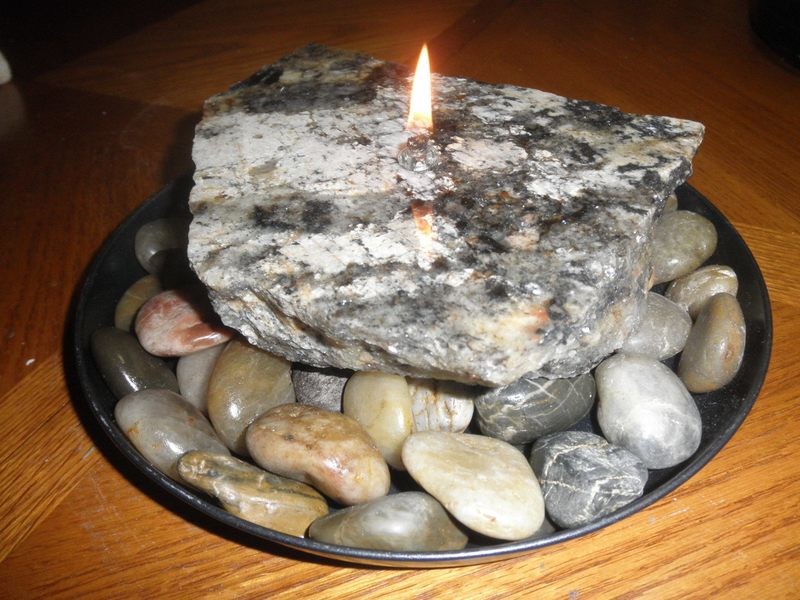 Vela/Roca (Granite Candle)