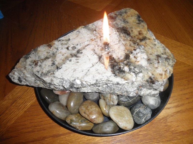 Vela/Roca (Granite Candle)