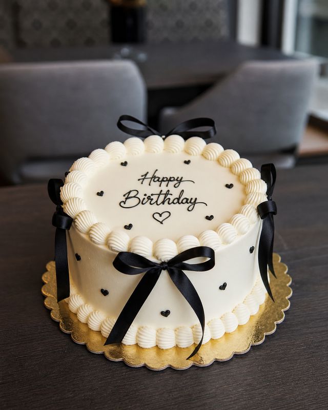 Schleife Torte Schwarz Script 02