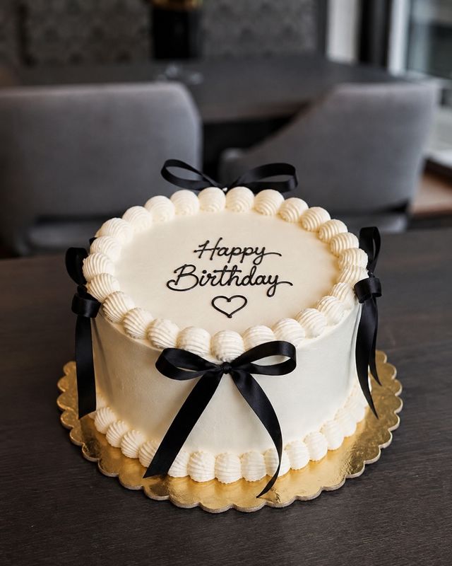 Schleife Torte Schwarz Script 02
