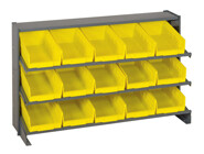 Sloped Shelving with 6" high Shelf bins (QSB2xx)
