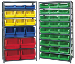 Steel Shelving with Magnum Bins (QMS)