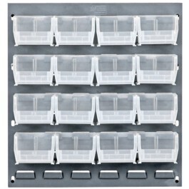 Louvered Panels with Clear-View bins