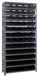 1275-102 - 12x36x75&quot; shelving w/QSB102, Colour: Black