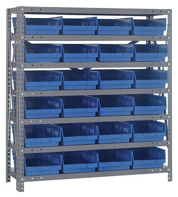 1839-108 - 18x36x39&quot; shelving w/QSB104, Colour: Blue