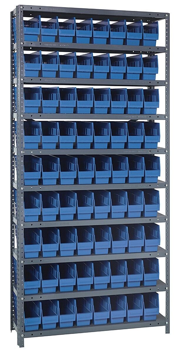1875-203 - 18x36x75&quot; shelving w/QSB203, Colour: Blue
