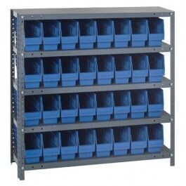1239-201 - 12x36x39&quot; shelving w/QSB201, Colour: Blue