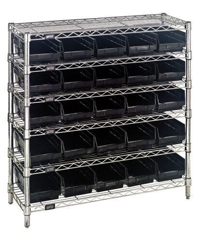 WR6-36-1236-102 - Wire shelving with bins