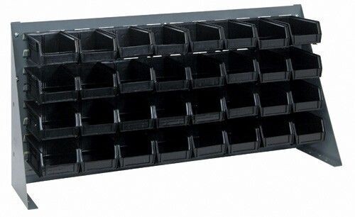 QBR-3619-220-32 - Louvered panel bench rack w/QUS220 bins