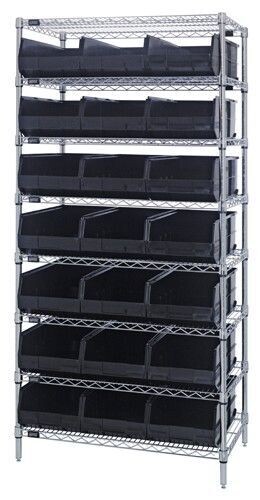 WR8-445 - Wire shelving with bins