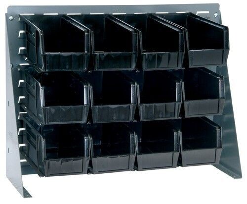 QBR-2721-230-12 - Louvered panel bench rack w/QUS230 bins