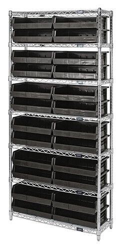 WR7-245 - Wire shelving with bins