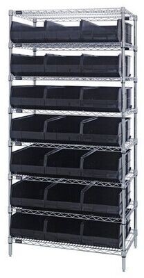 WR8-485 - Wire shelving w/SSB485 bins