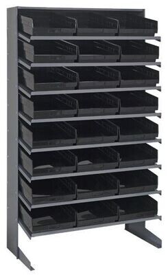 QPRS-110 Sloped shelving w/QSB110, Colour: Black