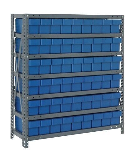 1839-604 - 18x36x39&quot; shelving w/QED602, Colour: Blue