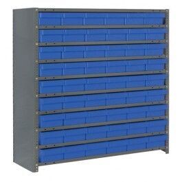 CL1239-401 Closed shelving w/QED401, Colour: Blue