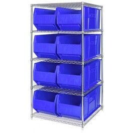 WR5-995 - Wire shelving with bins