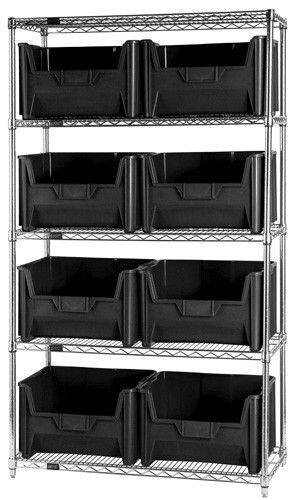 WR5-700 - Wire shelving with bins