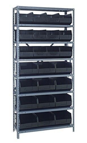 2475-483485 - 24x36x75&quot; shelving w/SSB483/485, Colour: Black