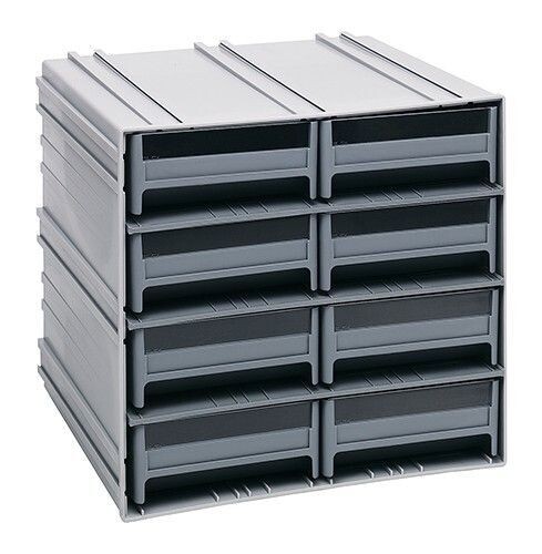 QIC-83 - 8 drawer interlocking cabinet, Colour: Grey