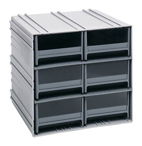 QIC-64 - 6 drawer interlocking cabinet, Colour: Grey