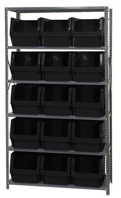 MSU-533 Steel shelving w/QMS533 bins