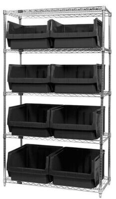 WR5-543 - Wire shelving w/QMS543 bins