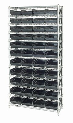 WR12-114 Wire shelving w/QSB114 bins