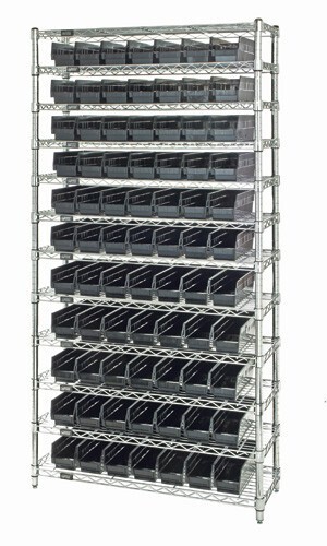 WR74-1860-143103 Wire shelving w/QSB103 bins