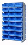 QPRD-210 Sloped double shelving w/QSB210, Colour: Blue