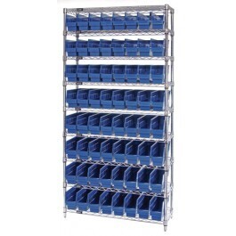 WR9-205 - Wire shelving with bins