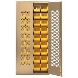MESH-BG-240250 Ivory Mesh door cabinet