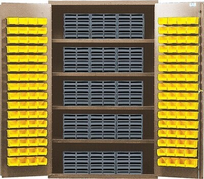 QSC-BG-QIC83 Beige interlocking drawer storage cabinet